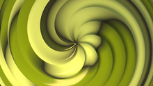 Matcha Green Tea Swirl Cream View From Above. 3d Rendering Picture.