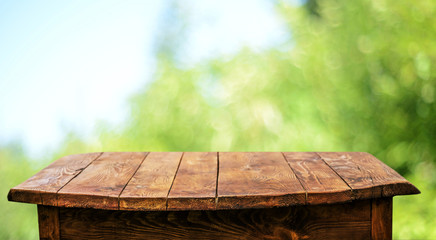 Poster - Empty wooden table background