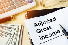 Document With Title Adjusted Gross Income AGI.