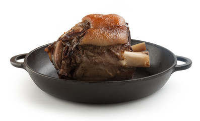 Isolated pork knuckle