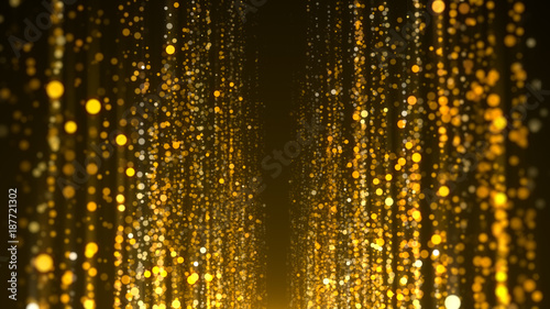 Fotografía  Gold particles awards background