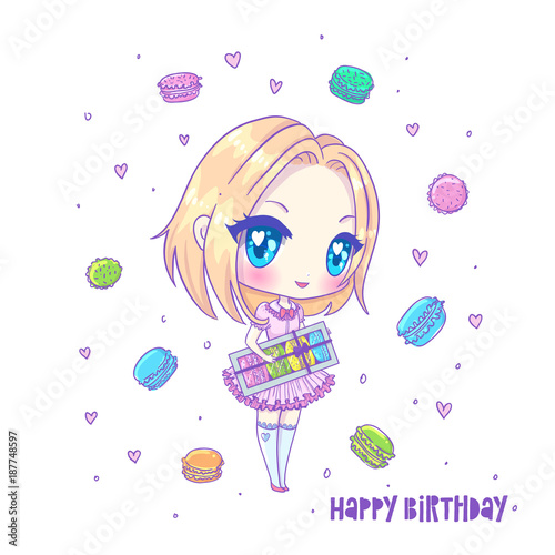 Plakaty do pokoju dziewczynki beautiful-vector-card