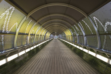 tunnel with lights