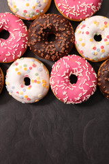 Wall Mural - assorted fresh donut