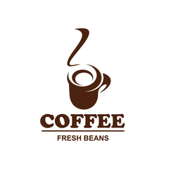 Poster - Vector coffe cup icon for coffeeshop cafe design