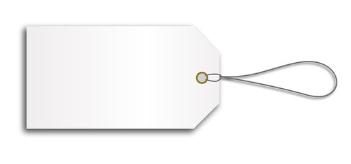 blank cardboard price tag lable with string