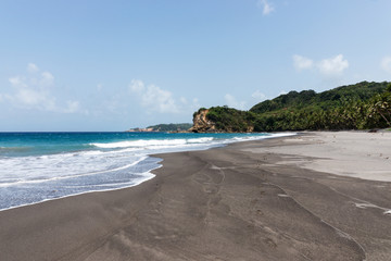 Wall Mural - Tropical beach with name - beach number 1 on the island of Dominica