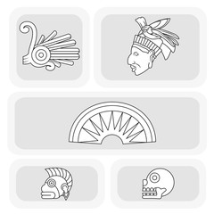 Wall Mural - Maya icon set design