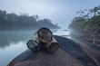 © Kostadin Luchansky - Cestos, armadilhas artesanais para pesca no rio Cubango em Angol