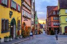 Rothenbug Ob Der Tauber Historical Old Town, Germany
