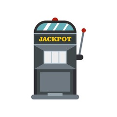 Poster - Slot machine icon, flat style