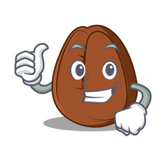 Poster - Thumbs up coffee bean character cartoon