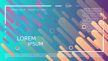Abstract minimalistic header. Futuristic graphic design. Geometric shapes in motion background. Applicable for Banners, Placards, Posters, Flyers and Banner Designs.