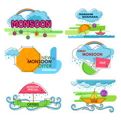 Canvas Print - Happy Monsoon Sale Offer promotional and advertisment banner