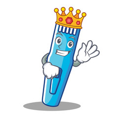 Canvas Print - King trimmer mascot cartoon style