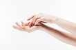 © LIGHTFIELD STUDIOS - cropped shot of female hands with perfect skin isolated on white