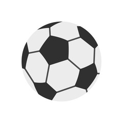 Canvas Print - Soccer ball icon, flat style
