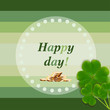 Vector background for Patrick. Festive green striped background. Vector