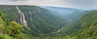 Cherrapunjee, Meghalaya, India. Иeautiful panorama of the Seven Sisters waterfalls near the town of Cherrapunjee in Meghalaya, North-East India.