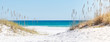 canvas print picture - Pensacola Beach Panorama, Florida blauer Himmel und weißer Sand, Mexiko, Horizont, Florida, Paradies, Whitehaven, Fidschi, Mauritius, Malediven, Bora Bora, Hawaii