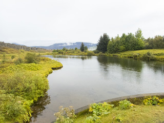 Naklejka na meble シングヴェトリル国立公園　シンクヴァトラヴァトン湖　