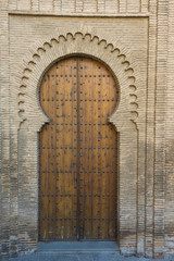 Wall Mural - arabic door with horseshoe frame toledo spain