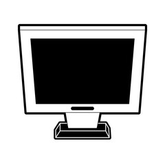 Canvas Print - Computer screen technology icon vector illustration graphic design