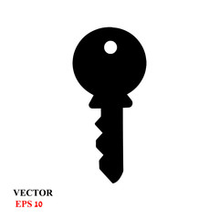 Key icon in line style