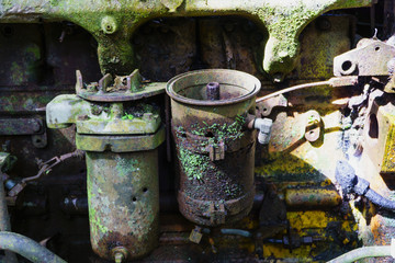 Rusty wheel loader