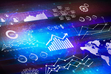 Poster - Creative business interface background