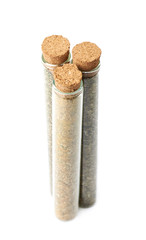 Sticker - Herbal spices in a glass vial isolated