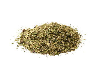 Sticker - Pile of mate tea leaves isolated