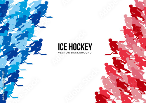 Ice Hockey vector background Wallpaper Mural