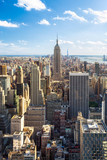 Fototapeta Miasta - Manhattan Skyline in New York City mit Empire State Building, USA
