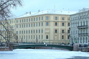 Wall Mural - Russia, St. Petersburg, embankment of the Moika River