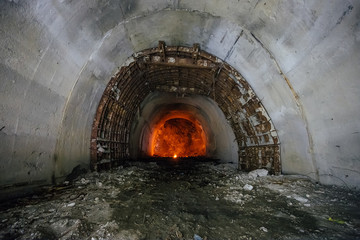 Wall Mural - Construction of underground transportation tunnel  