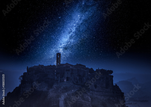 Old town of Bagnoregio at n...