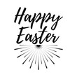 © apvaper - Happy Easter Day label. Font with Brush. Easter day badges. Vector illustration icon