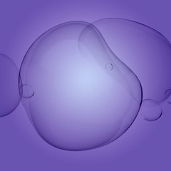 Wall Mural - transparent water droplets
