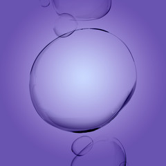 Wall Mural - transparent water droplets