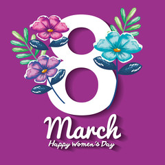 Wall Mural - happy womens day decoration