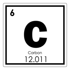 Wall Mural - Carbon chemical element