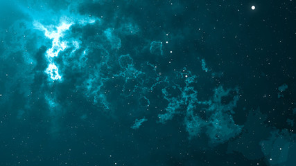 Abstract fantastic nebula. Digital Space background