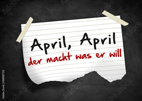 April April Der Macht Was Er Will Stock Illustration Adobe Stock