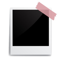 Fototapete - Realistic old photo frame - vector