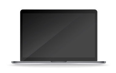 Aufkleber - Modern laptop vector mockup isolated on white background