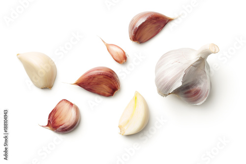 Fotografía Garlic Isolated on White Background