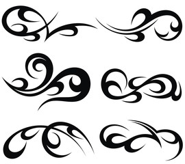 Wall Mural - abstract tribal tattoo patterns