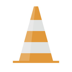 Canvas Print - Icon of Traffic cone