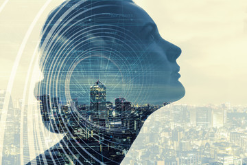 Poster - AI(Artificial Intelligence) concept.